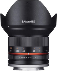  Samyang 12mm f/2 UMC II Fuji X Black APS-C Lens