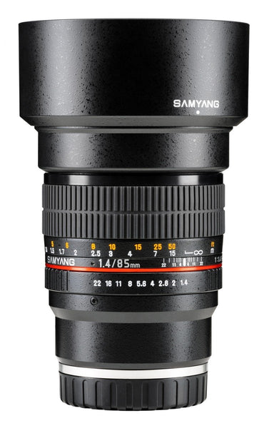 0000006190| Samyang 85mm F1.4 Canon EOS Full Frame Lens