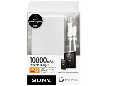 Sony USB Flat Charger 10000MAH Silver