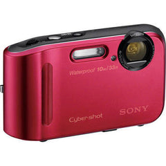 Sony DSCTF1R Cybershot Camera Waterproof Red