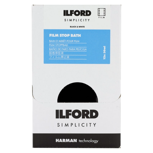 0000005495| Ilford Simplicity Film Stop Bath 12 Pack Sachet