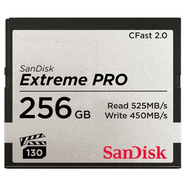 0000010490| Sandisk Extreme Pro CFast 256GB 2.0 525mB/s