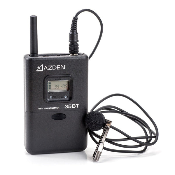 0000236995| Azden Microphones 35BT Wireless Bodypack Transmitter With EX-503 Lavalier Microphone