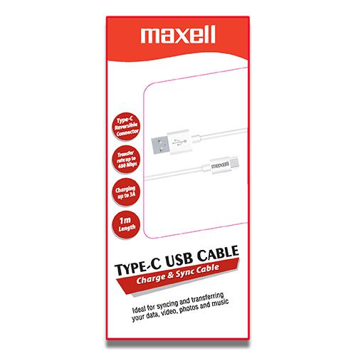 0000001795| Maxell Type C – USB Cable – Charge and Sync - MXC-MCP100