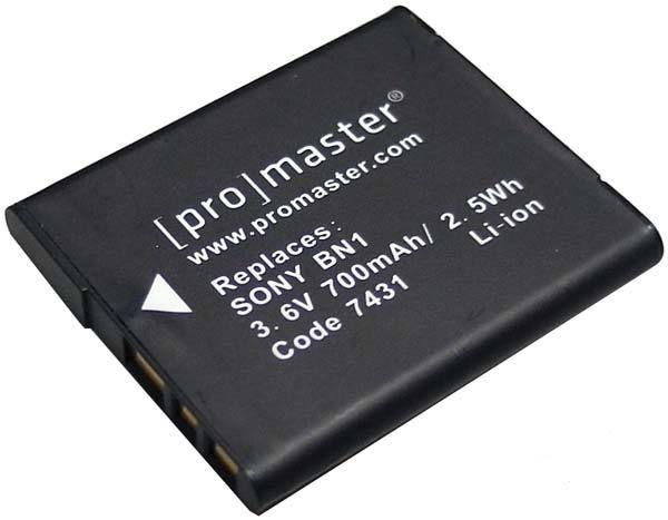 0000005995| ProMaster Battery for Sony NP-BN1 3.6V / 700M Lithium-Ion battery  7431