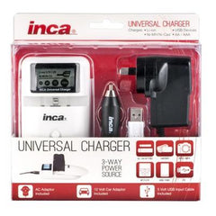  Inca Universal Charger USB Lithium-Ion/AA/AAA