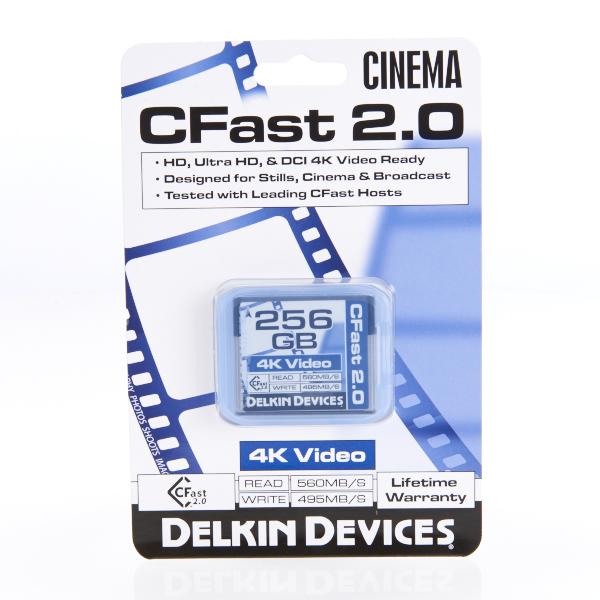 0000008490| Delkin 256GB Cinema CFast 2.0 Memory Card - 8916