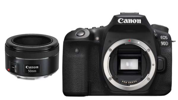 0000017990| Canon EOS 90D Body with Bonus 50mm Lens