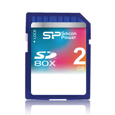 Silicone Power 2GB 80X (Hi-Speed) SD Card