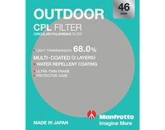  Manfrotto 490946M 46mm Outdoor Circular Polarising Filter