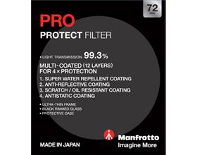 0000009995| Manfrotto Filter 72mm PRO Protect