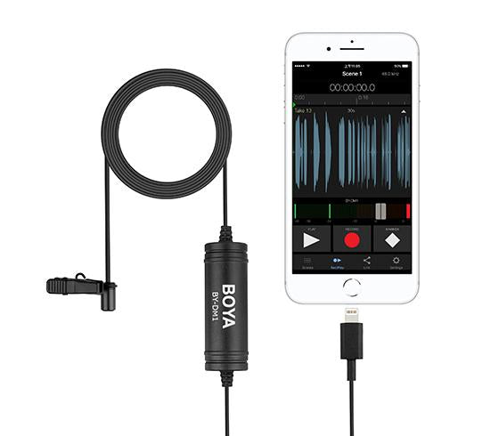 0000211995| BOYA BY-DM1 Lavalier Microphone for IOS devices