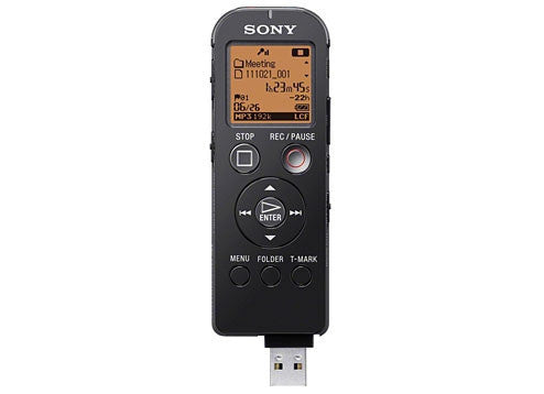 Sony Icdux523Fb Digi Voice Recorder - 4Gb Black