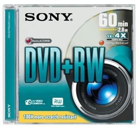 Sony 60Mins/2.8Gb 8Cm DVD p+RW Disc-DVD        DPW60DSS2