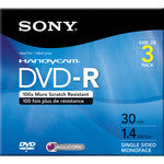 Sony 30Mins/1.4Gb 8Cm DVD -R 3 Pack For DVD        3DMR30S1