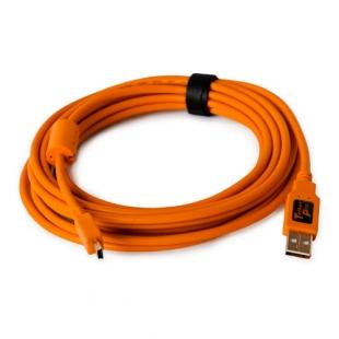 0000005775| Tether Tools Tetherpro USB 2 Male To Mini-B 5 Pin Cable - 4.6m Orange