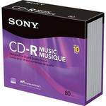 Sony 10Pk 48X Cd-R Disc 700Mb Slim Case       10CDQ80S1SLIM