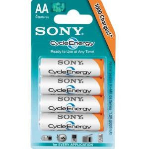 Sony 4 Pack AA Ready To Use Rechargeable       NHAAB4KC