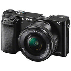 Sony Alpha 6000 E Mount with 16-50mm Lens Black