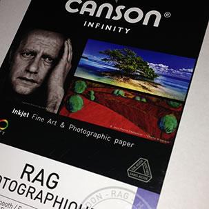 0000012995| Canson Infinity Platine Fibre Rag 310gsm A3+ x 25 Sheets