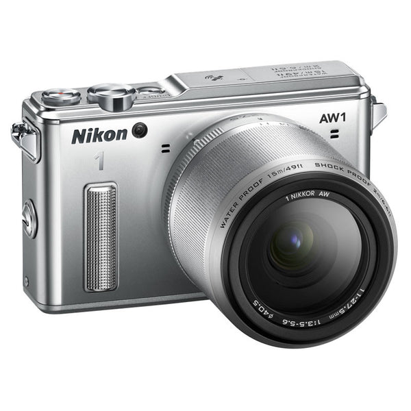 Nikon 1 AW1 Digital Camera + 11-27.5mm Lens Silver