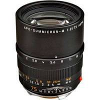 0000054990| Leica APO-Summicron-M 75mm f/2 ASPH Lens Black Anodized Finish (11637)