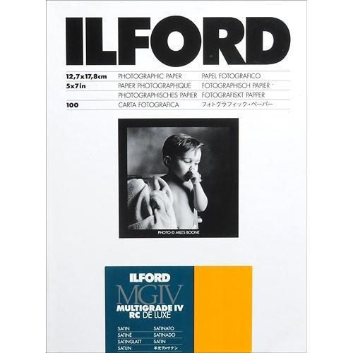 0000026995| Ilford MG IV RC Deluxe Satin 5x7 100 Sheets