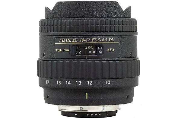 TOKINA 10-17mm F3.5-4.5 DX Fisheye Lens For Canon