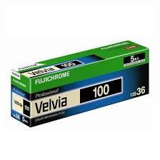  Fujichrome Velvia 100 135/36 Film 5 Pack