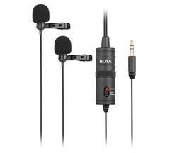  BOYA BY-M1DM Dual Mic Lavalier Microphone