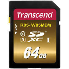 Transcend Card SDXC UHS-1 U3X 64Gb Ultimate U3X