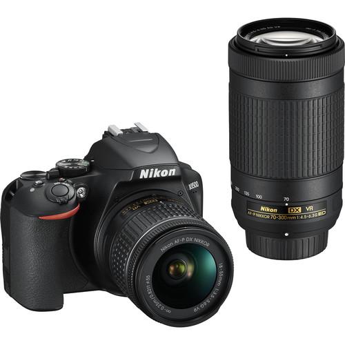 0000008490| Nikon D3500 DSLR Body  w 18-55mm VR & 70-300mm VR Lenses