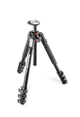 0000045995| Manfrotto Tripod 190 Series Black Aluminium 4 Section