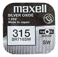  Maxell SR716SW/315 1.55v Silver Oxide Battery