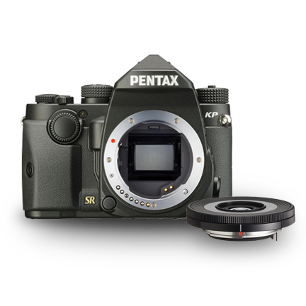 0000218990| Pentax K-P DSLR Black Body & DA 40mm f/2.8 XS Lens