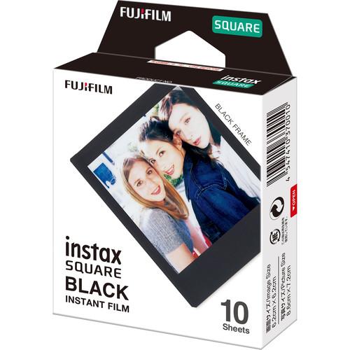 0000003495| Fujifilm Instax Square Black Frame Film 10Pk