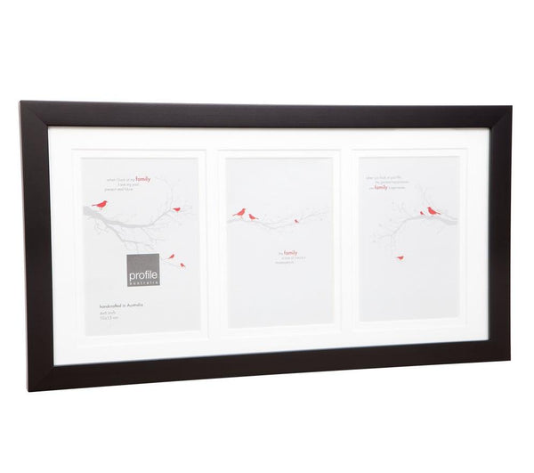 0000003995| Profile  Deluxe Gallery 4x6" (3) Black Frame