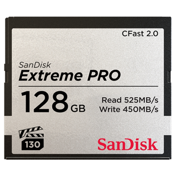 0000005990| Sandisk Extreme Pro CFast 128GB 2.0 525mB/s