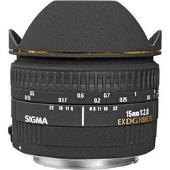  Sigma AF 15mm F2.8 EX DG Fish Eye Diagonal Canon Lens