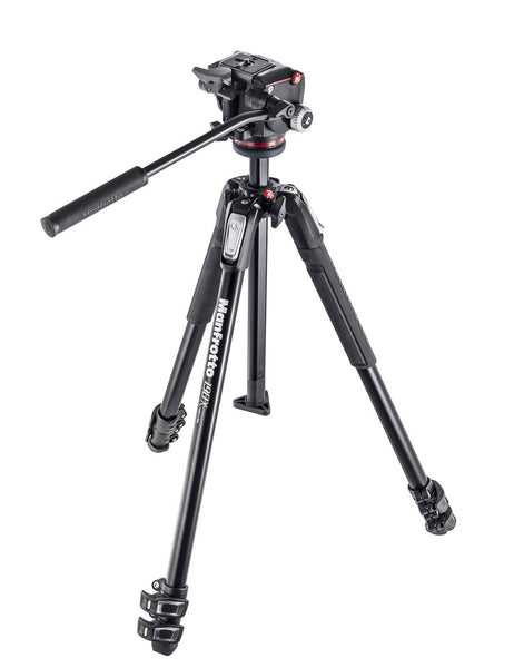 0000245995| Manfrotto Tripod Kit 190X Alum 3 Section With MHXPRO2W Fluid Head