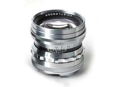 Voigtlander 50mm f1.5 Nokton Asph M mount  lens. Silver (Chrome) Finish