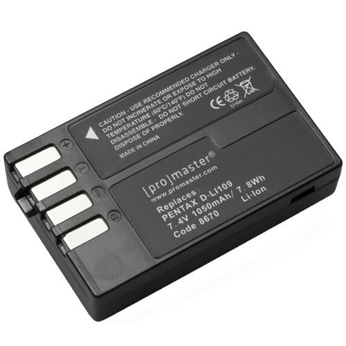 0000004995| ProMaster Pentax D-LI109 Lithium-Ion Battery - 8670