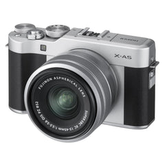  Fujifilm  X-A5 Silver Digital Camera & 15-45mm Silver Lens