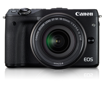 Canon EOS M3 Black with EF-M 18-55ISSTM (Without EF Adapter)