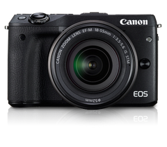 Canon EOS M3 Black with EF-M 18-55ISSTM (Without EF Adapter)