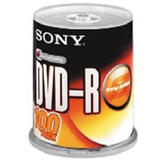 Sony 100 Spindle 16X DVD -R Disc 100DMR47S3