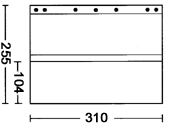 0000002395| ALBOX 12x4 Polypropylene Panorama Pages Clear 25Pack