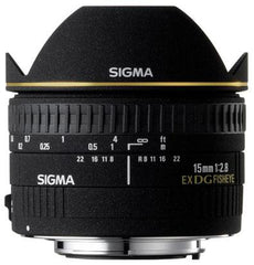  Sigma AF 15mm F2.8 EX DG Fisheye Diagonal Nikon Lens