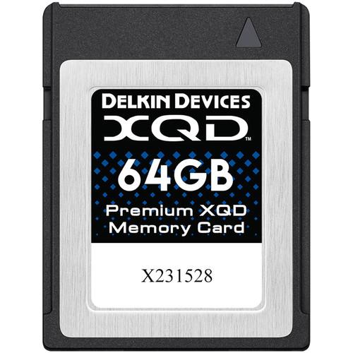 0000022690| Delkin 64GB XQD Memory Card 440R/400W