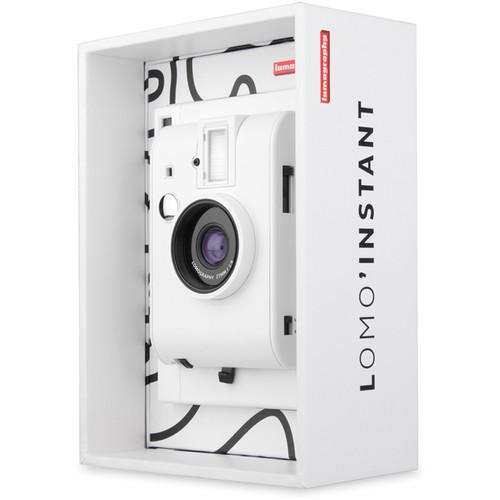 0000014495| Lomography Instant Single Lens Camera Kit – White